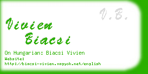 vivien biacsi business card